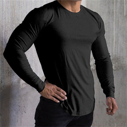 Loose And Quick Drying Sports Men's Long Sleeved Shirt