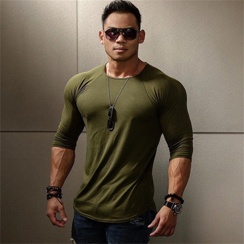 Loose And Quick Drying Sports Men's Long Sleeved Shirt