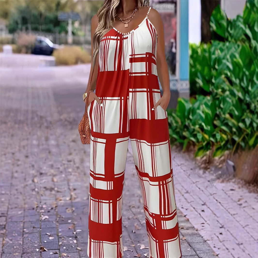 Fashionable Versatile Slim Fit Pocket Jumpsuit